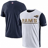 Men's Los Angeles Rams Nike Champ Drive 2.0 Performance T-Shirt White FengYun,baseball caps,new era cap wholesale,wholesale hats